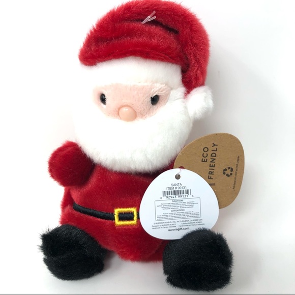 Aurora Palm Pals - Santa Claus Plush Toy 5” - Picture 2 of 4